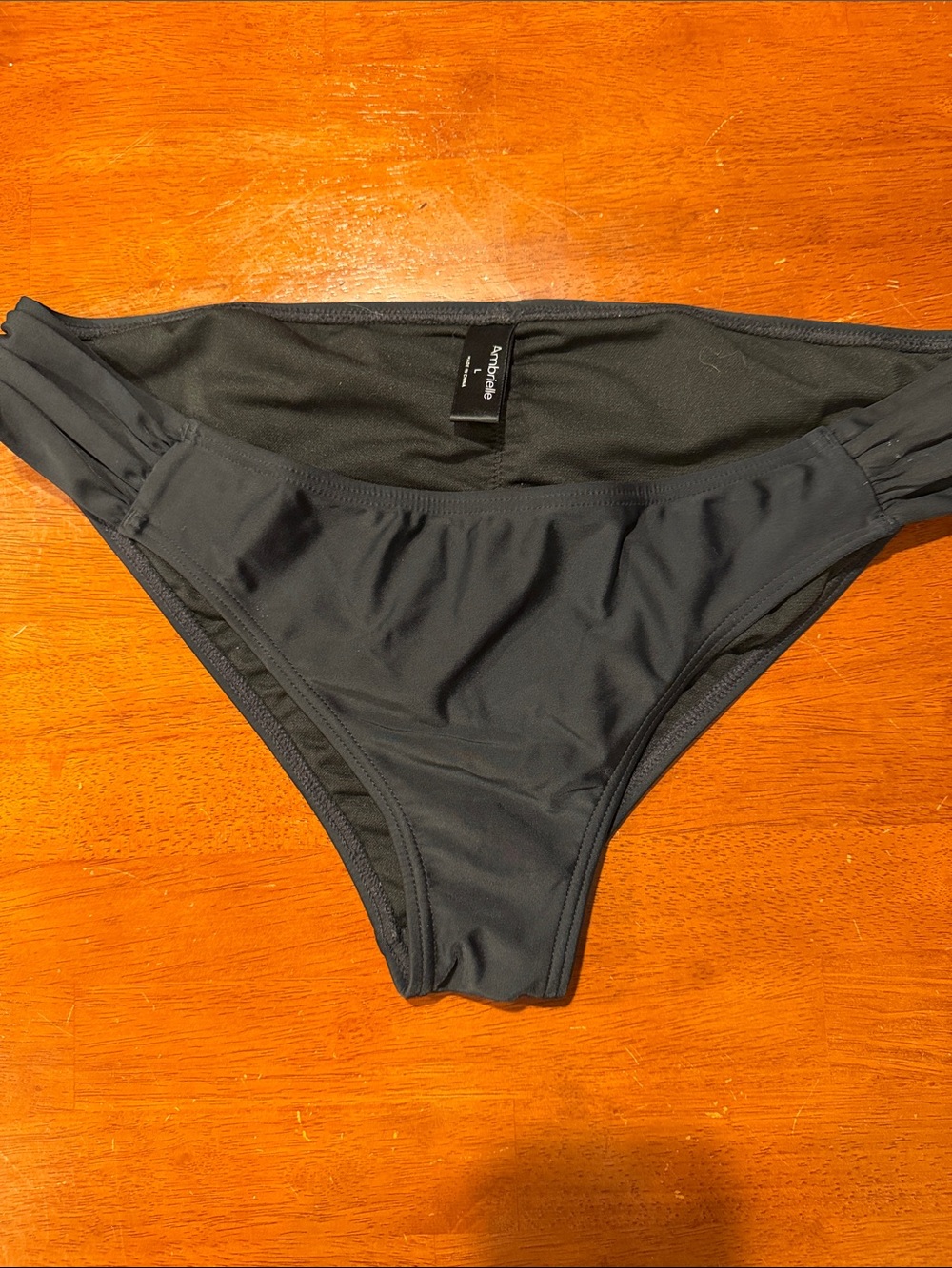Ambrielle Black Bikini Bottom - Classic Low Rise